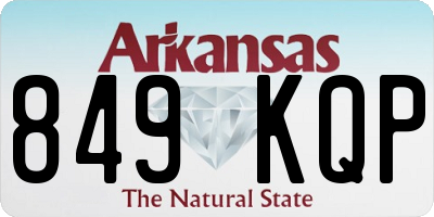 AR license plate 849KQP