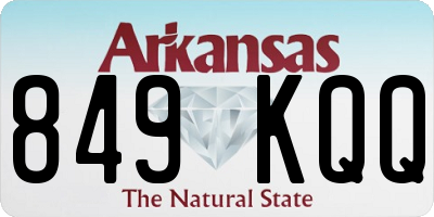 AR license plate 849KQQ