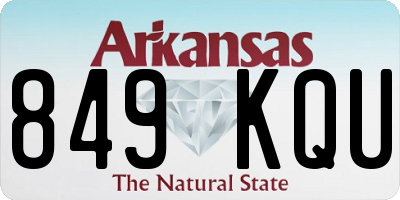AR license plate 849KQU