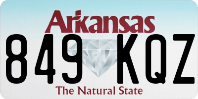 AR license plate 849KQZ
