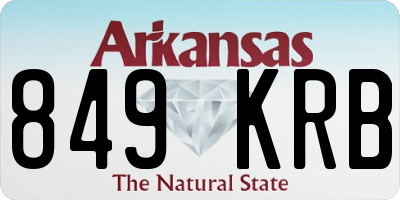 AR license plate 849KRB