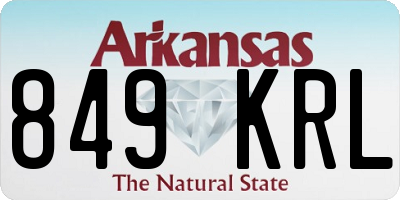 AR license plate 849KRL