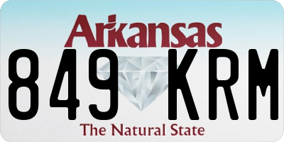 AR license plate 849KRM