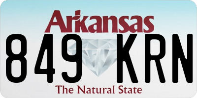 AR license plate 849KRN