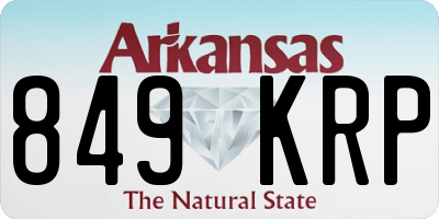 AR license plate 849KRP