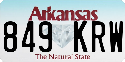 AR license plate 849KRW
