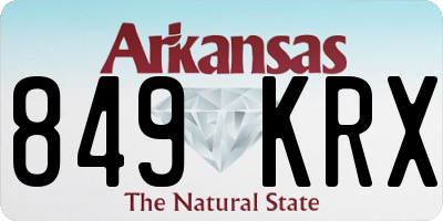 AR license plate 849KRX