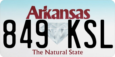 AR license plate 849KSL