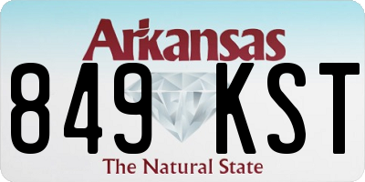 AR license plate 849KST