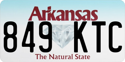 AR license plate 849KTC