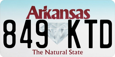 AR license plate 849KTD