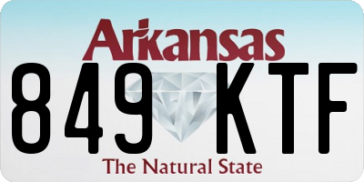 AR license plate 849KTF