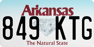 AR license plate 849KTG