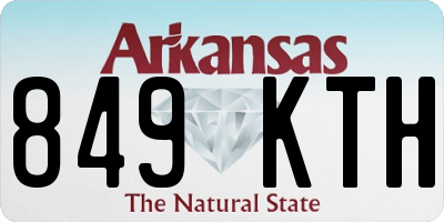 AR license plate 849KTH