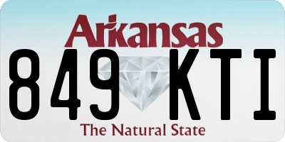 AR license plate 849KTI