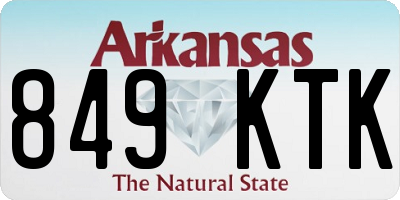 AR license plate 849KTK