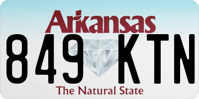 AR license plate 849KTN