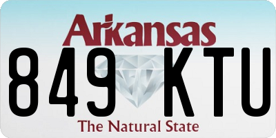 AR license plate 849KTU