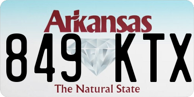 AR license plate 849KTX