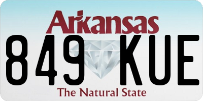 AR license plate 849KUE