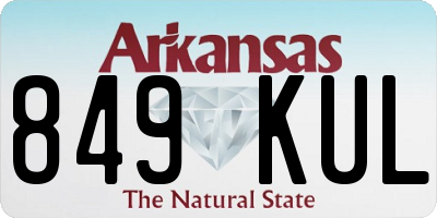 AR license plate 849KUL