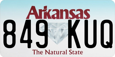 AR license plate 849KUQ