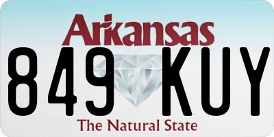 AR license plate 849KUY