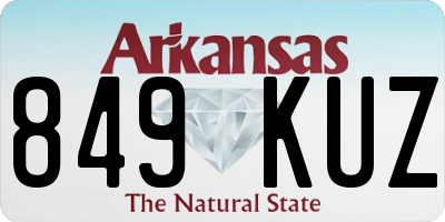 AR license plate 849KUZ