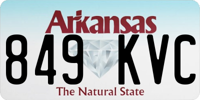 AR license plate 849KVC