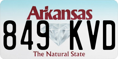 AR license plate 849KVD