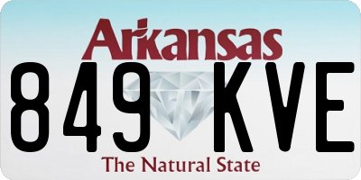 AR license plate 849KVE