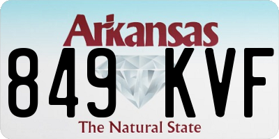 AR license plate 849KVF