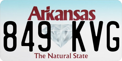 AR license plate 849KVG
