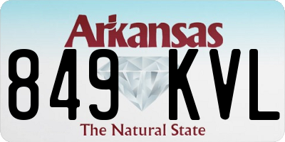 AR license plate 849KVL