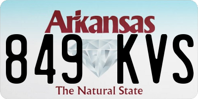 AR license plate 849KVS