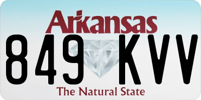 AR license plate 849KVV