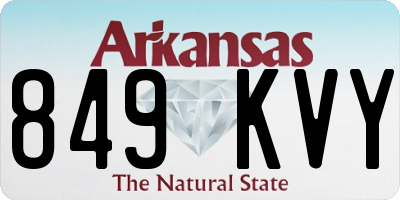 AR license plate 849KVY