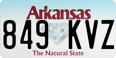 AR license plate 849KVZ