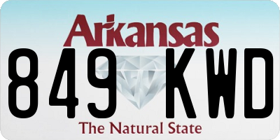 AR license plate 849KWD