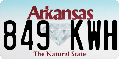 AR license plate 849KWH