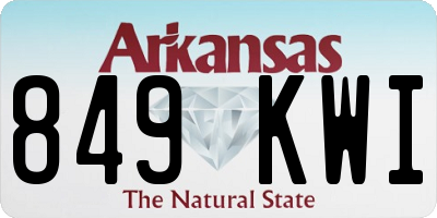 AR license plate 849KWI