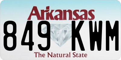 AR license plate 849KWM