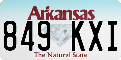 AR license plate 849KXI