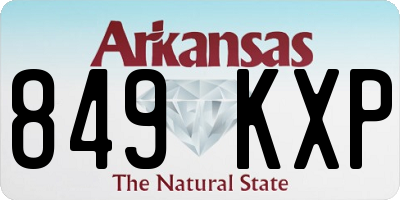 AR license plate 849KXP