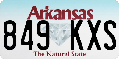 AR license plate 849KXS
