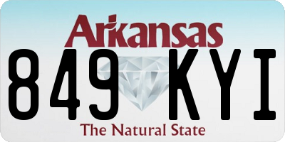 AR license plate 849KYI