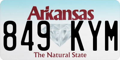 AR license plate 849KYM