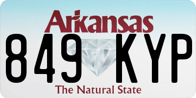 AR license plate 849KYP