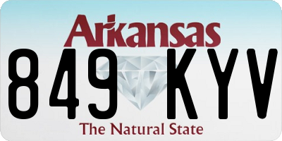 AR license plate 849KYV