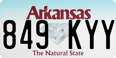 AR license plate 849KYY